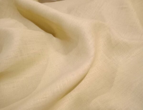 Beige linen shirt fabric