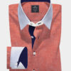 Orange Linen Shirt