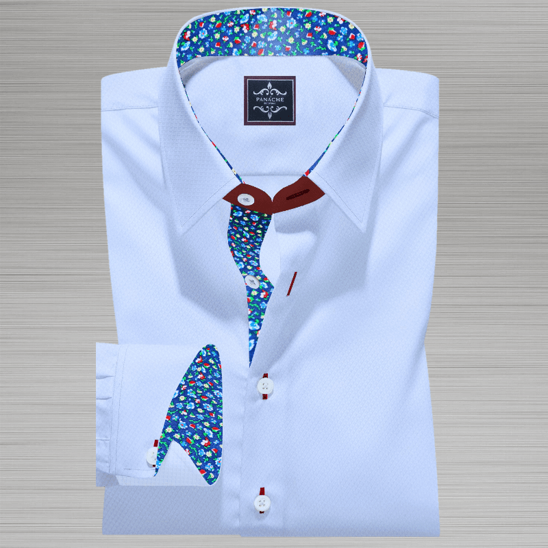 White Custom Made Royal Oxford Shirt - Panache Bespoke