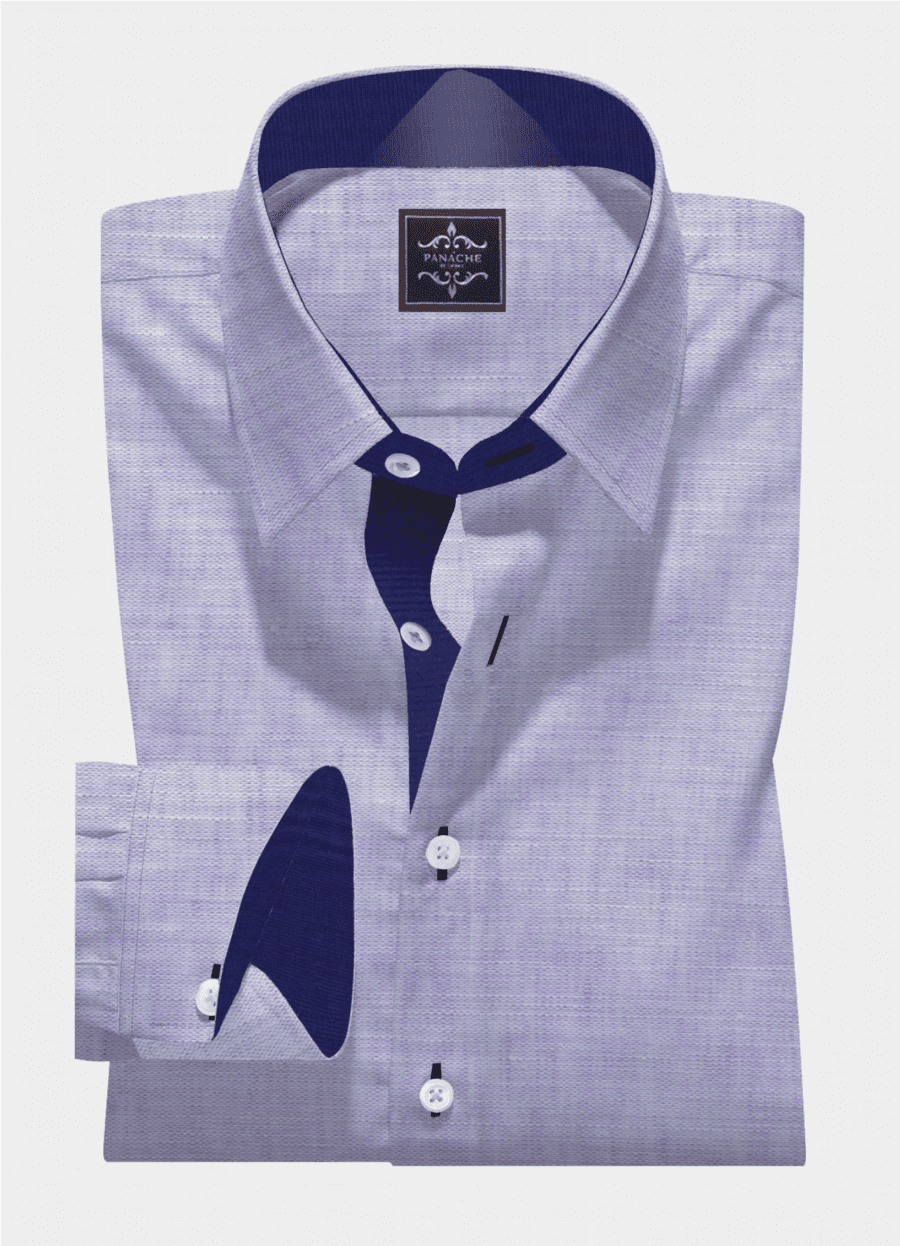 Redondo Purple Linen Shirt