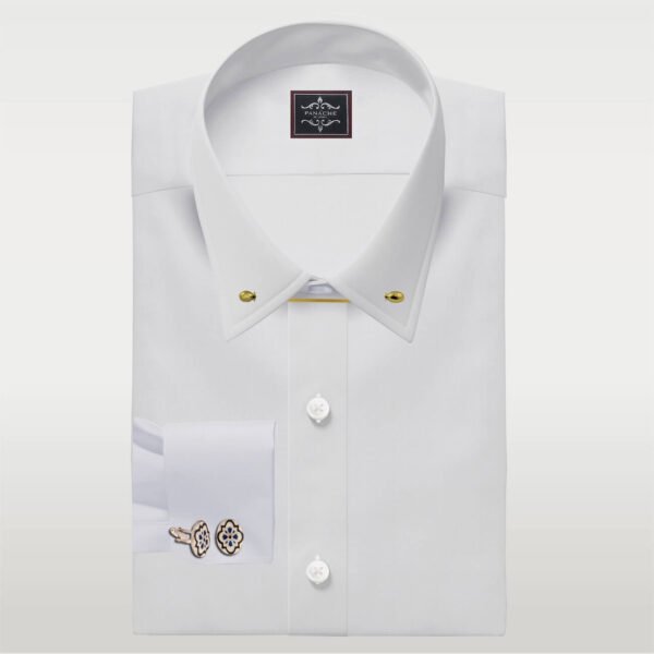 Pin collar shirt