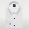 White Broadcloth Tuxedo Shirt