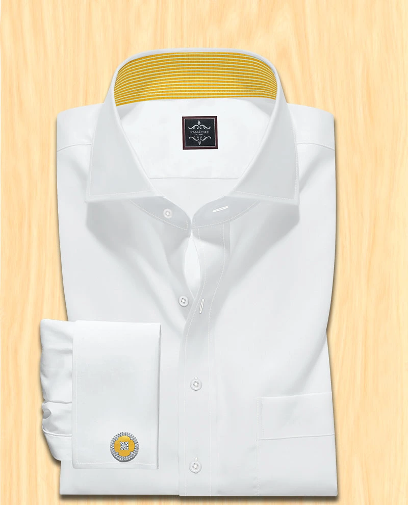 White Custom Made Shirt
