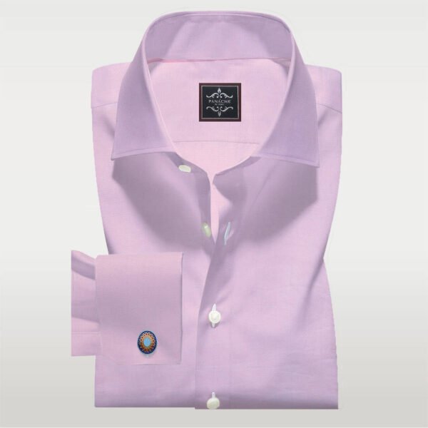 Royal Pink Herringbone Shirt