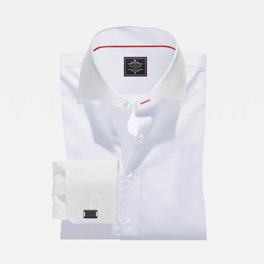 White Custom Made Shirt