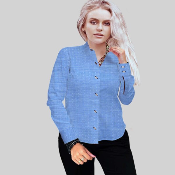 Light Blue Self Shirt
