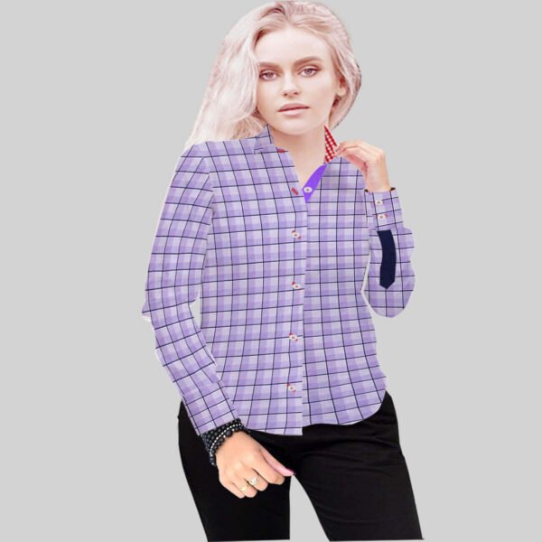 Luxury Purple Check Shirt