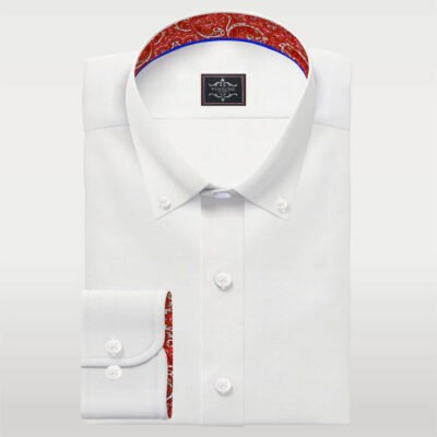 White Linen Button-Down Shirt