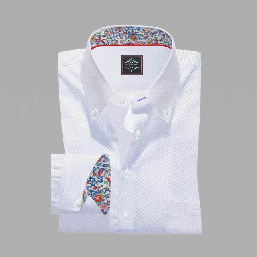 White-Twill Egyptian Cotton Shirt