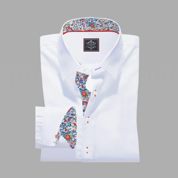 semi formal white shirt