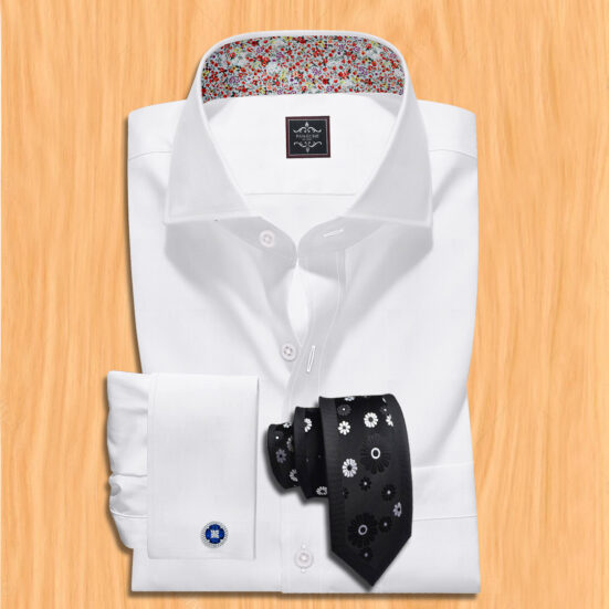 Luxury Twill White Formal Custom Made Shirt