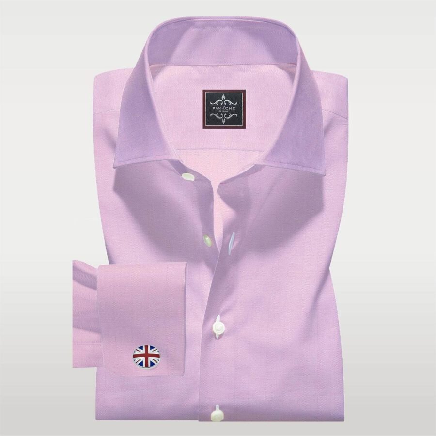 Royal Pink Herringbone Shirt