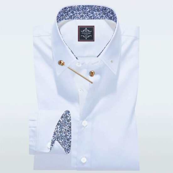 pin collar shirt