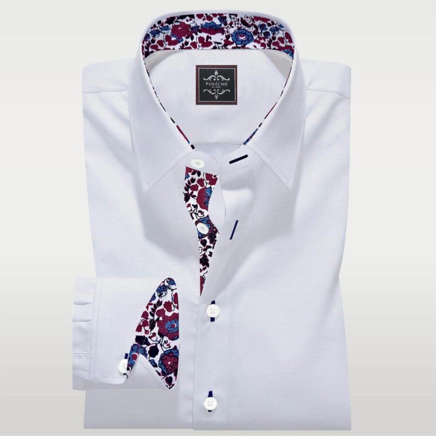 Luxury White Tailor Made Shirt Panache Bespoke Custom Made Shirts 2