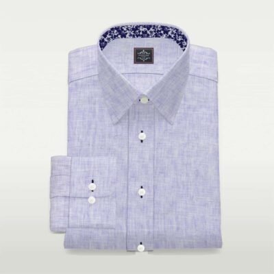 Luxury Purple Linen Shirt