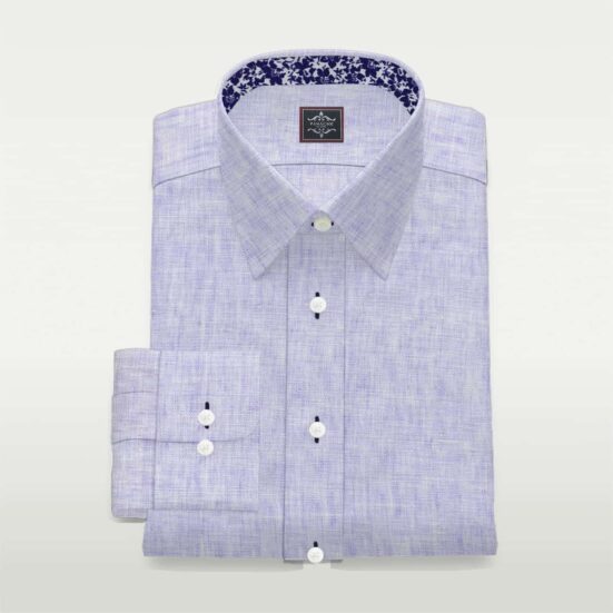 Luxury Purple Linen Shirt