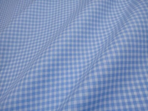 Mens Blue Dress Shirts Light Blue Gingham Shirt #Fine Custom Made Shirts 1