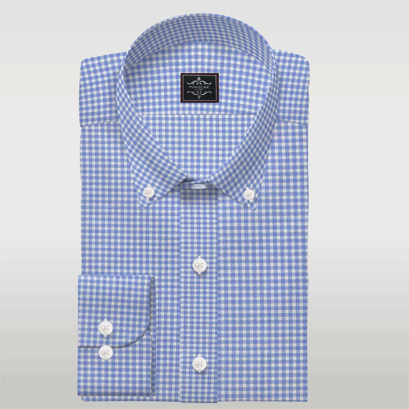 Light blue gingham shirt hotsell