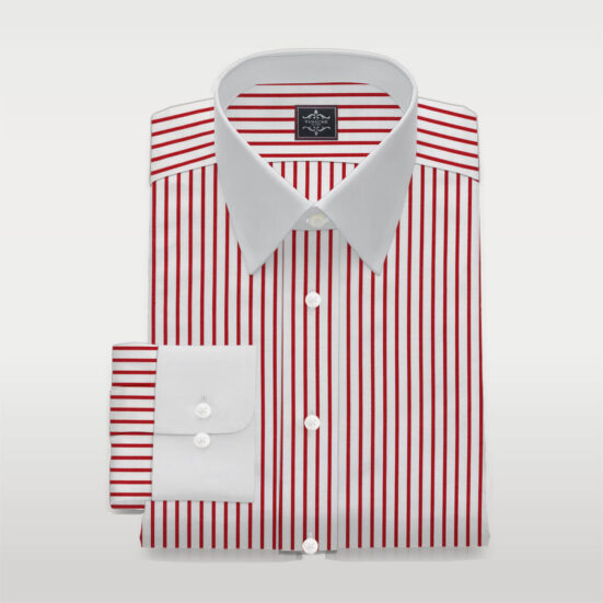 Custom Made Red Striped Shirt