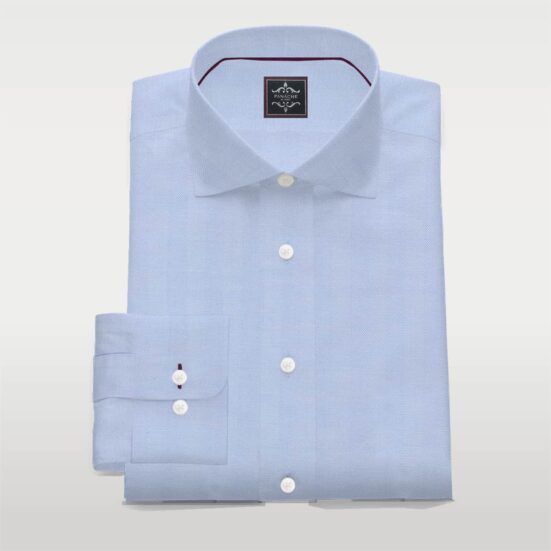 Light Blue poplin custom made shirt