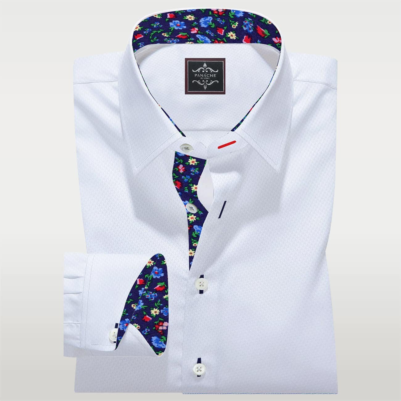 Luxury white store dress shirt