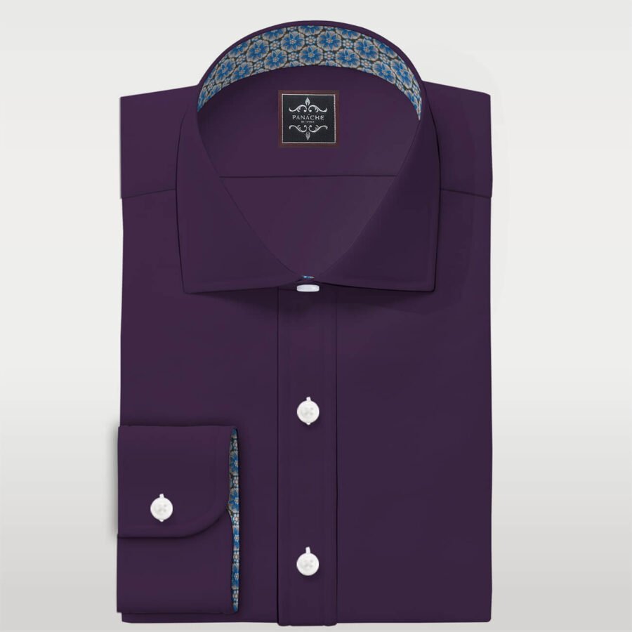 Dark purple hot sale dress shirt