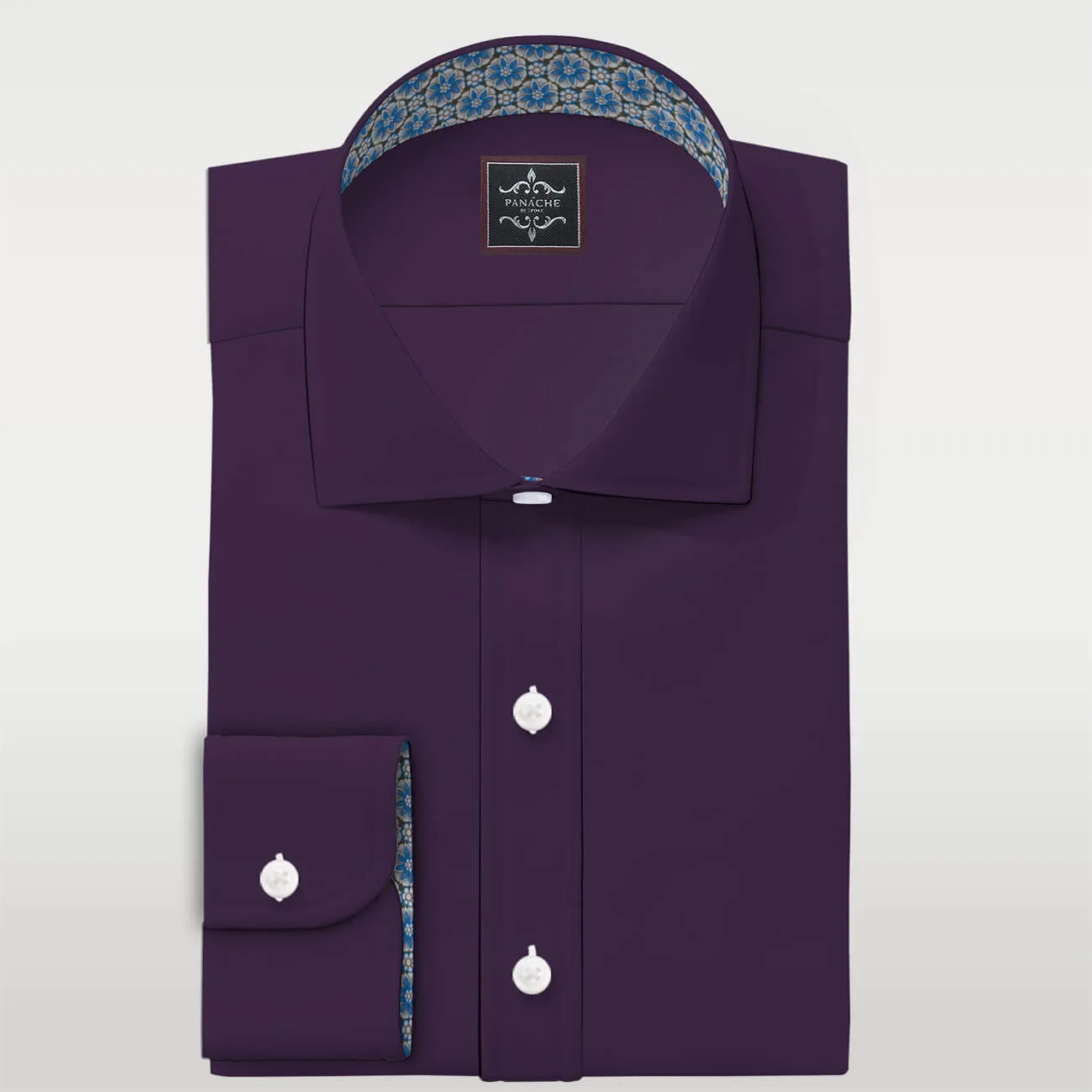 Luxury purple Dress shirt