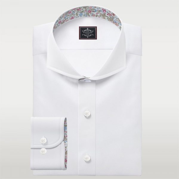 extreme cutaway collar dress shirt