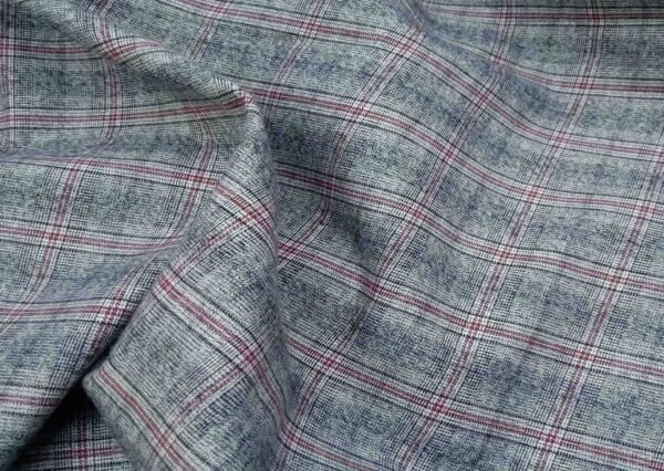 Small Plaid Grey And Red Beacon Flannel shirt