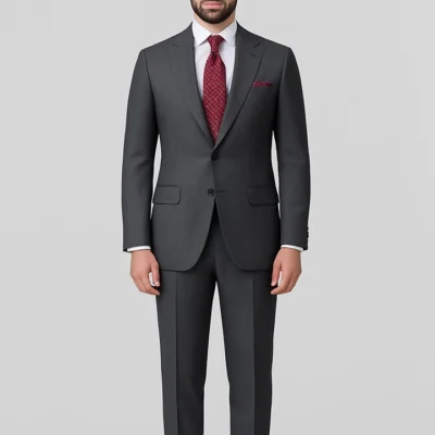 Mens dark grey suit