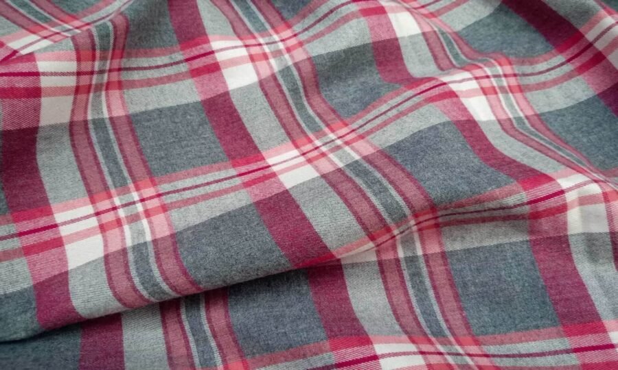 Beacon Flannel Shirt Medium Plaid Red And Grey