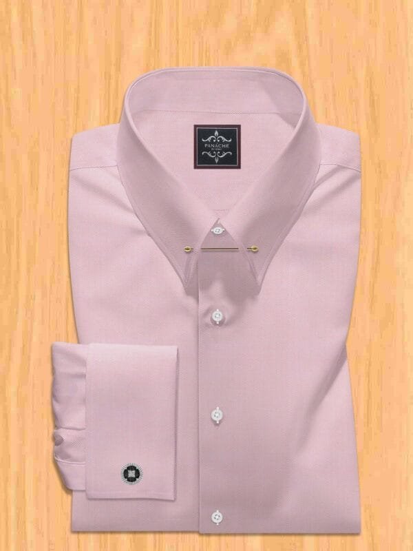 Pink Pin Collar Shirt