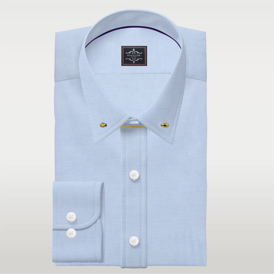 Oxford Pin Collar Shirt | Mens Dress Shirts # Luxury Pin Collar Shirts 1