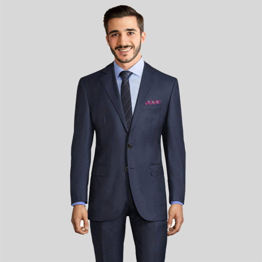 Navi Vitale Barberis Suit Premium Italian Wool | Luxury Custom Suits |1