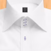 High Collar Dress Shirt White – Wrinkle-Resistant Luxury Royal Oxford 100% Egyptian Cotton