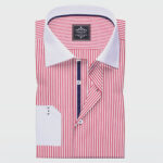 Luxury Radish Pink Men's Made to Measure Shirt