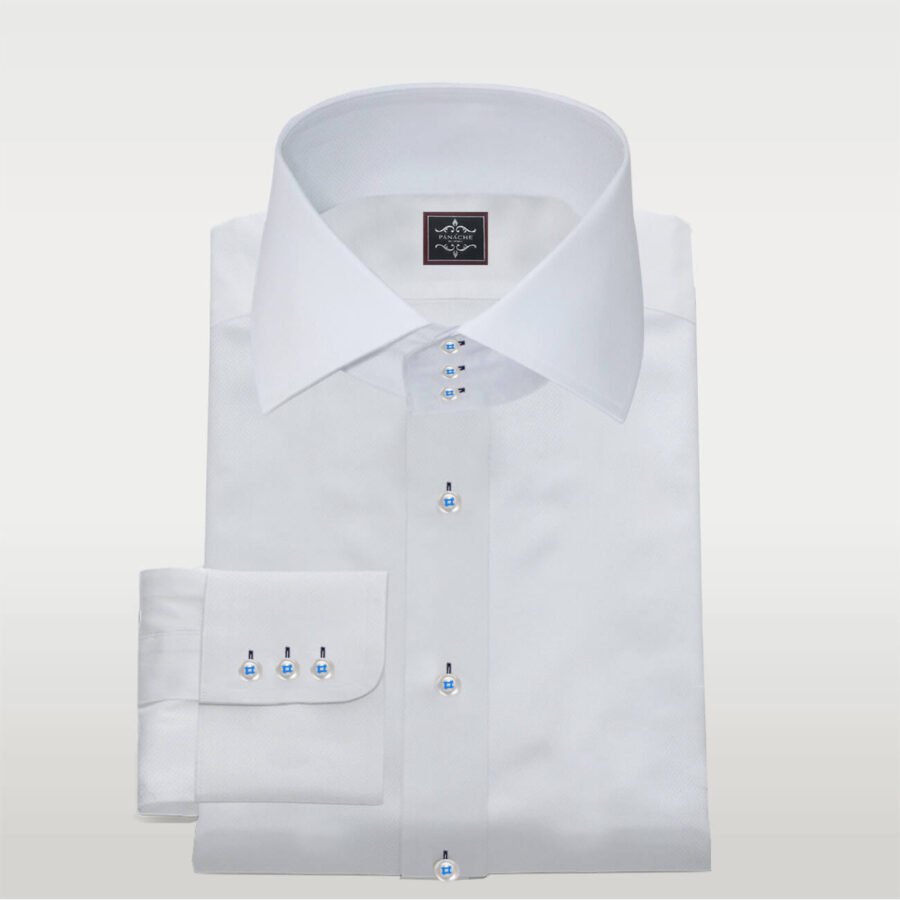 High Collar Dress Shirt Wrinkle-Resistant White Mens Shirts, Mens Dress  Shirts