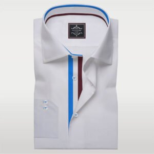 White Fashion Twill Dress Shirt
