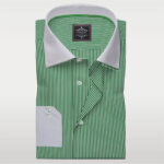 Green Stripes Dress shirts