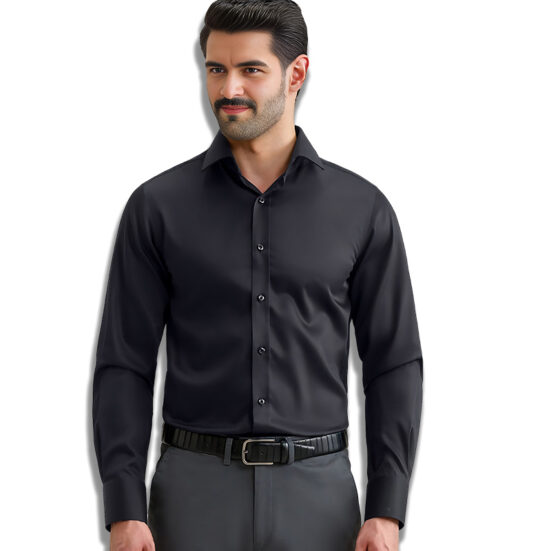 Black Mens Dress Shirts