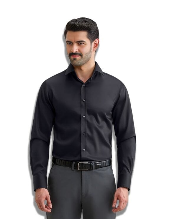 Black Mens Dress Shirts