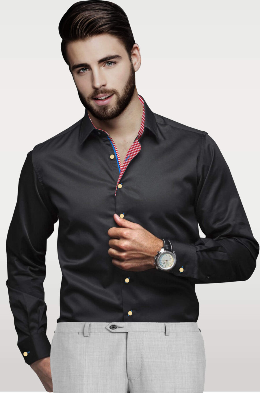 Mens Solid SHORT SLeeve Premium Regular fit Dress Shirts, 26 colors, size  S~5XL | eBay