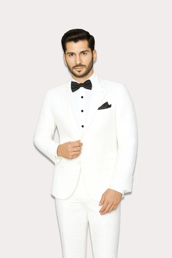 White Linen Suit for Men