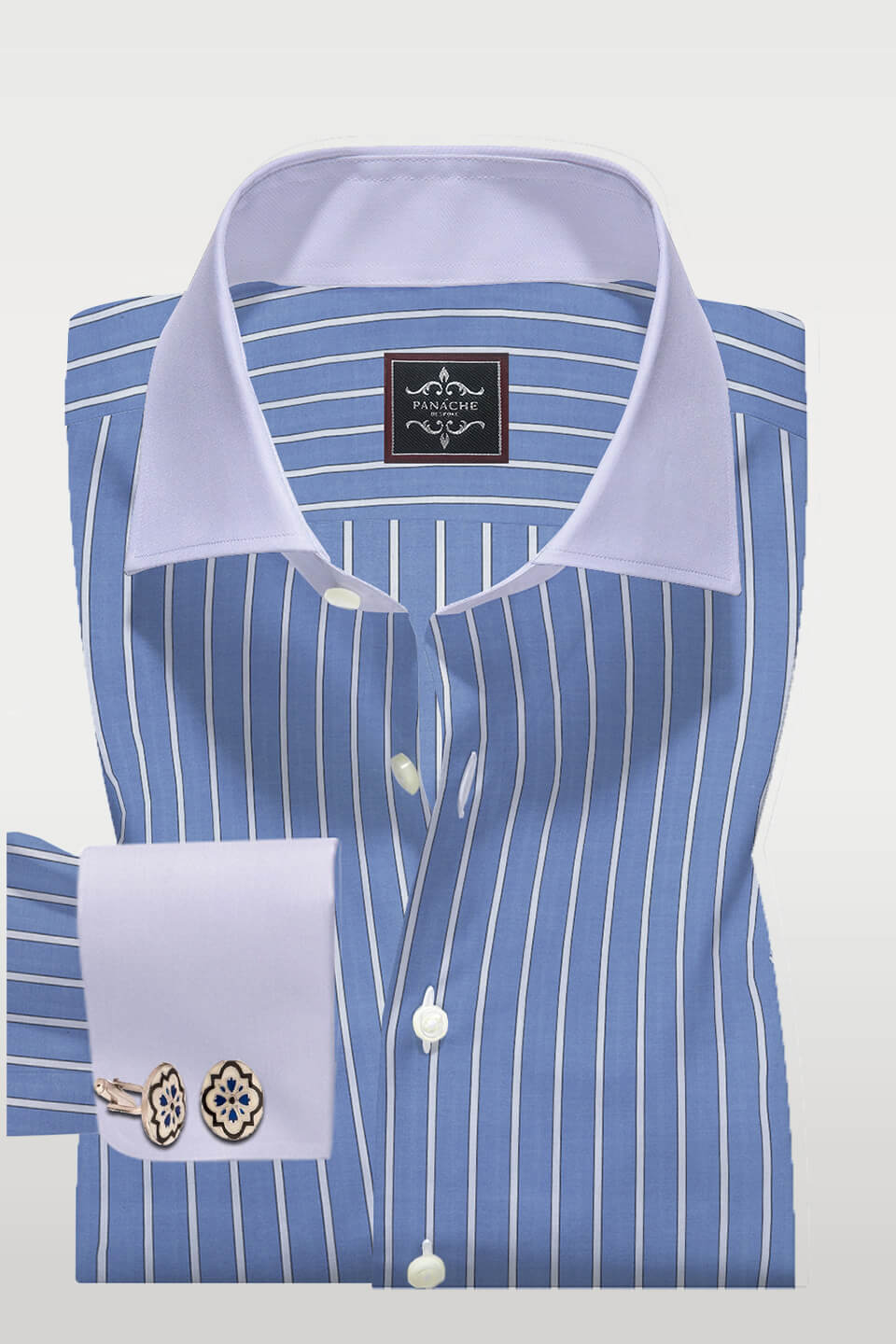 Mens stripes shirts | Blue and white stripes shirt | Mens Dress shirts ...