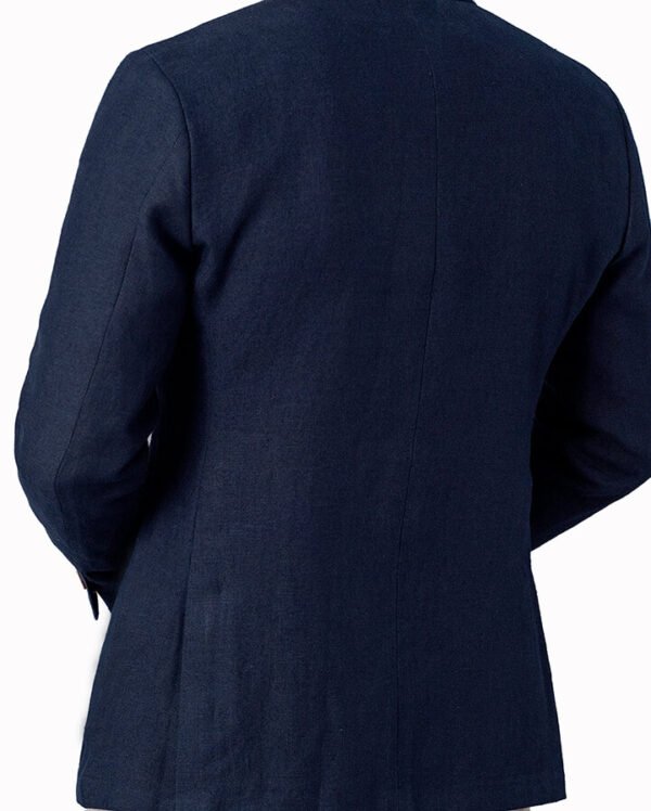 Linen Suit Mens | Navy Linen Suit | Linen Wedding Suits - Image 2
