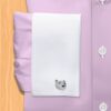 Pink Dress Shirt | White collar shirt | Shirt Collar Pin - Image 3