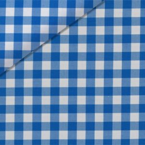 White Blue Medium Check