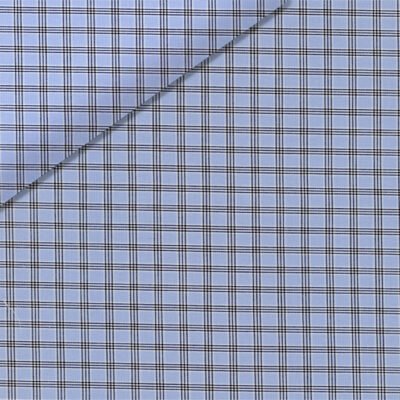 Blue and grey check