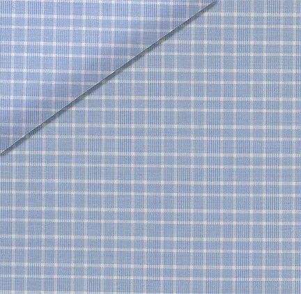 Light blue Plaid Check