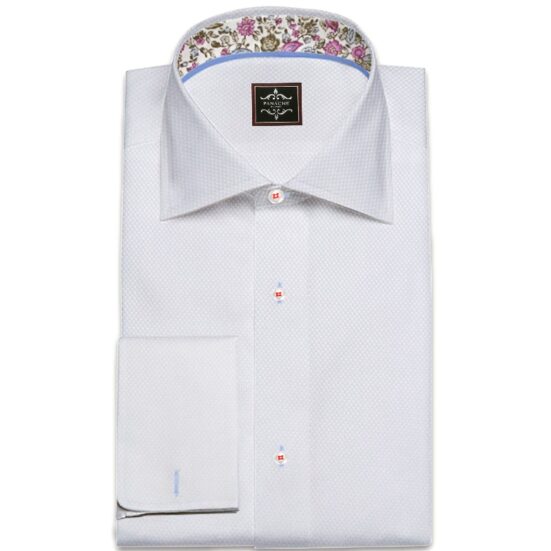 Mens Custom White Dress Shirt | Mens Dress shirts | French Collar Cuff Dress shirts